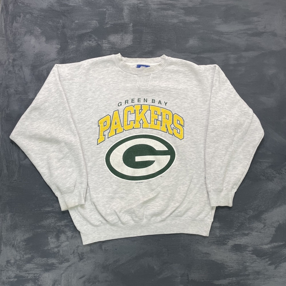 Vintage Green Bay Packers sweatshirt mens XL Gray 1990s Starter NFL Logo